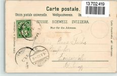 8808 Pfäffikon SZ 1902 BOAKC Lithographie Schloss Kapelle Insel Ufnau Verlag Künzli Nr 1937