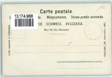 Lithographie Schwyzerin Dampfer Mythen