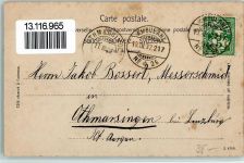 7304 Maienfeld - 1902 Schloss Brandis Edelweiß Alpenveilchen