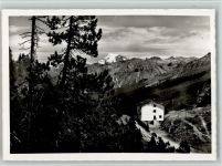 7532 Tschierv - Touristen- und Passantenhaus Süsom Gyve Blick auf den Ortler