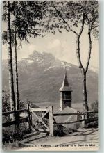 1884 Huémoz - Le Clocher Dent du Midi