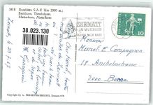 Domhütte 1967 Foto AK Breithorn Matterhorn