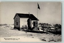 Spitzmeilenhütte 1908 - Hüttenstempel Beschreibung aufgeklebt
