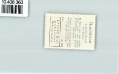 8803 Rüschlikon - Vignette Wappen Kaffee Hag ca 1920-1940 Rose