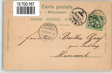 8623 Kempten 1899 BOAKC Bahnhofstrasse Lithographie