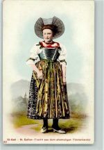 9000 St. Gallen S. Gallo - Trachtenfrau