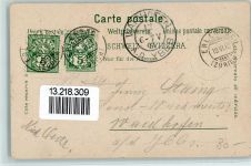 8703 Erlenbach ZH 1903 - Hotel Zum goldenen Kreuz Zürichsee