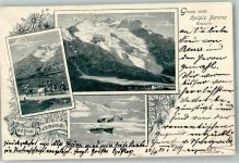 7710 Ospizio Bernina 1901 Winter Postkutsche