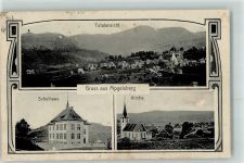9122 Mogelsberg 1914 Gebrauchsspuren Schulhaus Kirche