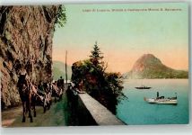 San Salvatore - Strasse nach Castangnola Pferdewagen Raddampfer