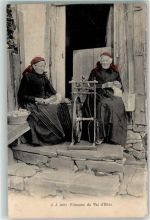 1873 Val-d'Illiez 1910 - Fileuses