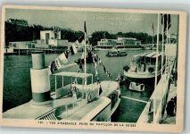 1937 Foto AK Ausstellung Paris 1937 Pavillon de la Suisse Dampfschfiff