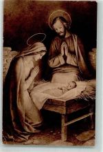 6405 Immensee 1923 Gebrauchsspuren Maria und Josef mit Kind Missionshaus Bethlehem Weihnachten