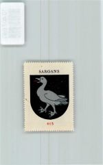 7320 Sargans - Vignette Wappen Kaffee Hag 1920-1940 Gans