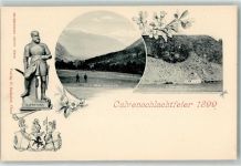 7537 Müstair Münster 1899 - B. v. Fontana St. Cäsarkapelle Calven Clause Schlachtfeld Calvenschlachtfeier Wappen