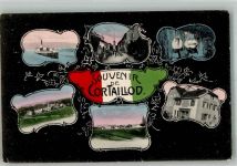 2016 Cortaillod 1915 Foto AK Dampfschiff Straßenbahn Schwan Geschäft