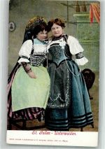 9000 St. Gallen S. Gallo Foto AK Tracht Frau Unterwalden