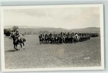 Berittene Soldatengruppe Militär Schweiz Foto AK