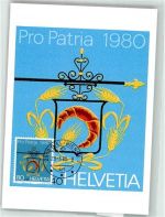 1980 Helvetia KEINE AK Bundesfeier / Pro Patria Schweiz Maximum AK