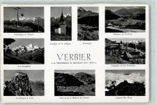 1936 Verbier - Kirche Seilbahn Les Combins La Pierre à Voir Massif du Trient Clambin et les Combins cabane Mt. Fort