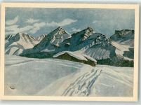 3110 Münsingen KEINE AK Winter Schweizer Wandkalender 1952 Werbung Emmentaler Nachrichten