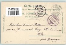 1898 Lithographie Kuhhirte Kühe Kuhglocke Pfeife