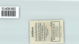 8702 Zollikon - Vignette Wappen Kaffee Hag ca 1920-1940