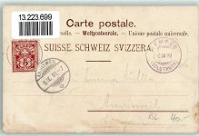 4145 Gempen 1898 - Gempenfluß Turm Schloss Birseck Dornachbrugg Dornacher Schlachtdenkmal Arlesheim