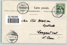 7235 Fideris Künstlerkarte 1901 Bad sign Beurmann E.