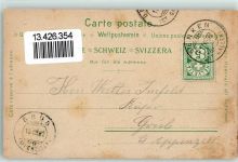 8717 Benken SG 1902 Lithographie Maria Bildstein Weihnacht-Grotte Kapelle Grotte Ölberg Gasthaus Zur Kapelle