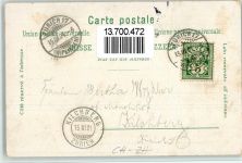 8302 Kloten 1901 BOAKC Gasthaus Wildenmann Post Lithographie