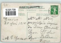 8000 Zürich 1912 Gebrauchsspuren Tracht