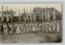 Foto AK Turnfest 1930 - Turnvereine mit ihren Fahnen