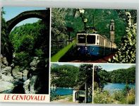 6655 Intragna Foto AK Bergbahn Brücke Le Centovalli