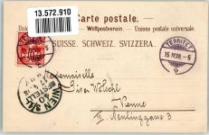 1844 Rochers-de-Naye Montreux 1898 Lithographie Bergbahn Hotel