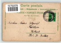 9105 Wald-Schönengrund BOAKC Lithographie Villa Gasthaus Zur Krone Bleicherei Schönengrund Gebrauchsspuren, bitte Scan genau beachten!