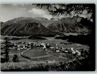 7505 Celerina/Schlarigna - Blick auf Muottas Muragl Rhätische Bahn