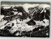 7057 Langwies Foto AK Winter Fliegeraufnahme Mattlishorn