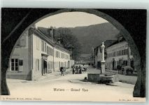 2112 Môtiers NE - Grand Rue Brunnen Kinderwagen Tor