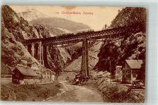 6474 Amsteg 1919 - Gotthardbahn Eisenbahn Viadukt