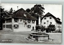 3360 Herzogenbuchsee Foto AK Gemeindehaus Denkmal Brunnen