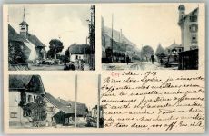 1552 Trey 1903 Foto AK Straßenszene Kirche