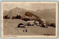 7213 Valzeina 1923 Foto AK Kurhaus Valzeina Scesaplana