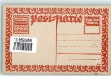 4313 Riburg Möhlin Gebrauchsspuren Lithographie Künstlerkarte sign. E. Bollman