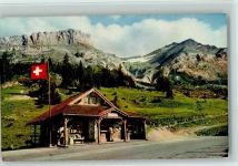 Col du Pillon - Kiosk schweizer Fahne