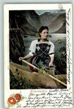 1901 - Festtracht Frau Wappen