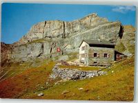 Rugghubelhütte Foto AK Hüttenstempel