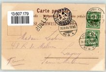 1680 Romont FR 1904 - Bahnpost Ambulant No 4