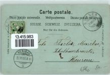 9055 Bühler 1900 Gebrauchsspuren Kuhhirte Kühe Lithographie-Mondschein