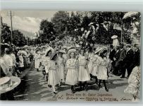 9000 St. Gallen S. Gallo - Jugendfest Mädchen mit Blumenranken